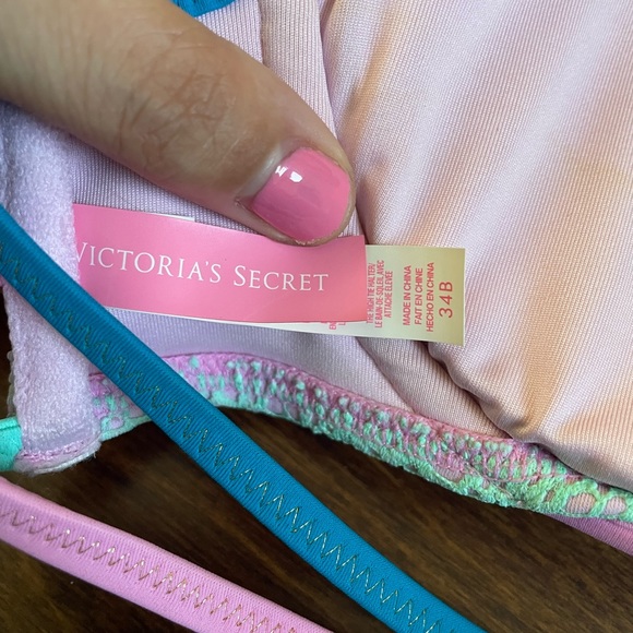 Victoria’s Secret Swim Halter Bikini Set, Top 34B Bottom M - Picture 7 of 12